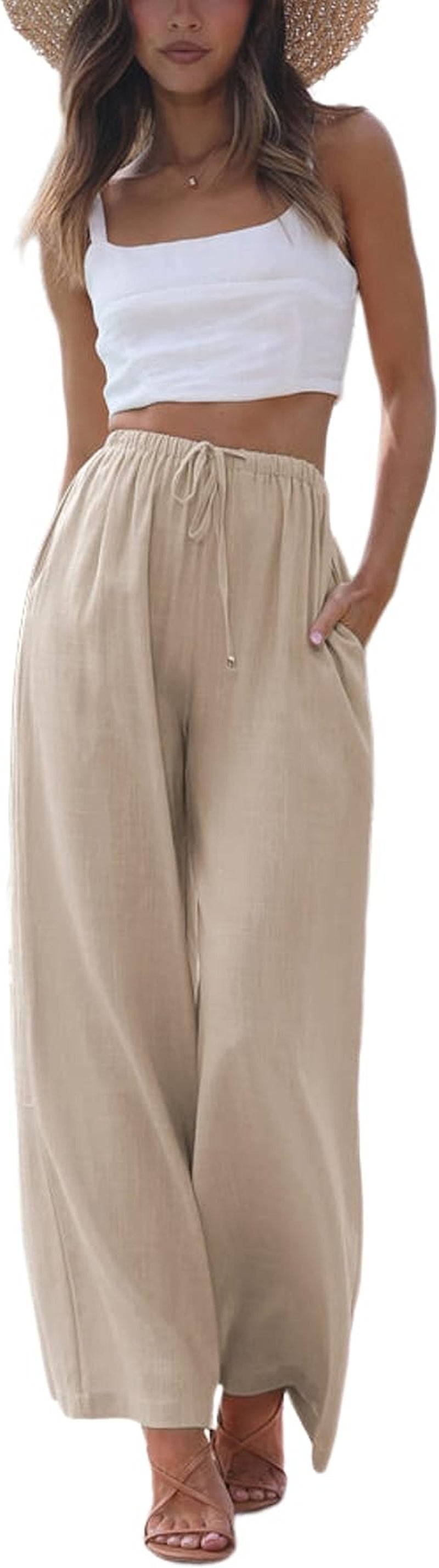 Relaxed Cotton Trousers With Pockets