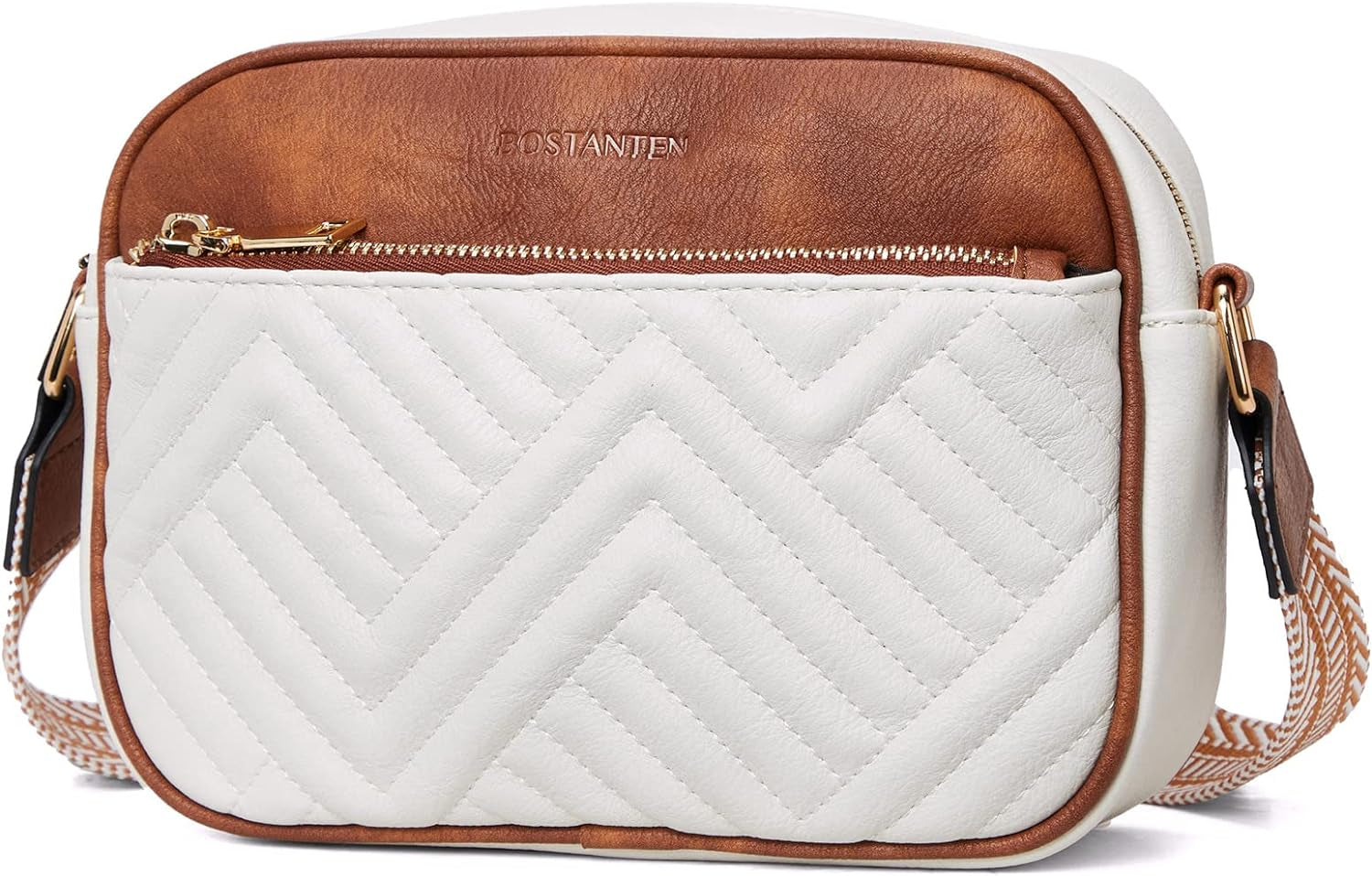 Quilted Crossbody Vegan Leather Handbag 