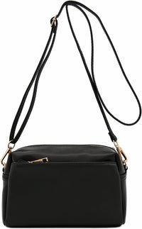 Triple Zip Small Crossbody Bag (AD)